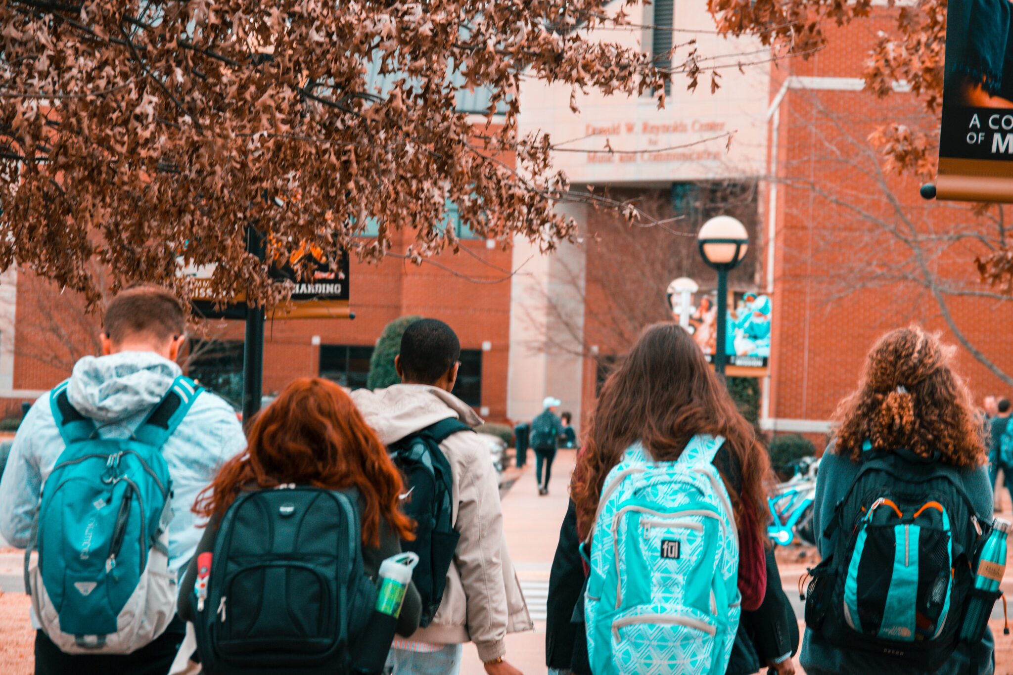 Teens on campus